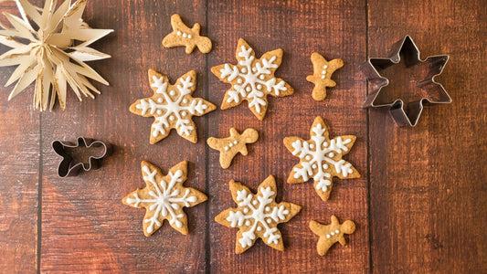 Sablés en forme d'étoiles de Noël